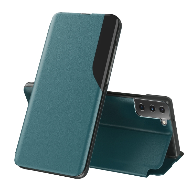 

For Samsung Galaxy S23 Plus 5G Attraction Flip Holder Leather Phone Case(Green)