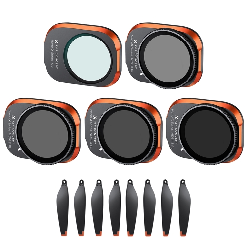 

For DJI Mini 3 Pro K&F Concept SKU.1948 5 in 1 UV+ND8PL+ND16PL+ND32PL+ND64PL HD Filter