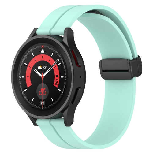 

For Huawei Watch GT3 42mm 20mm Solid Color Magnetic Clasp Silicone Watch Band(Teal)