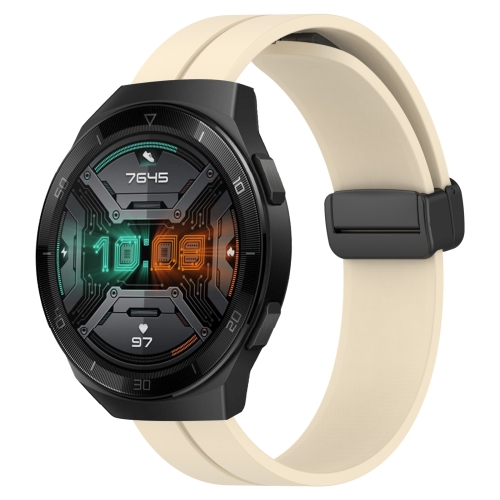 Sustancial predicción Falsedad Para Huawei Watch GT 2E 22 mm Color sólido Cierre magnético Correa de reloj  de silicona (
