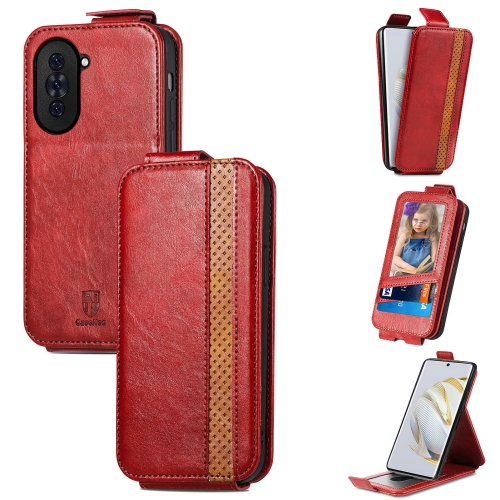 

For Huawei Nova 10 Zipper Wallet Vertical Flip Leather Phone Case(Red)