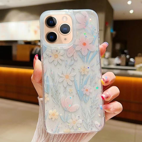 

For iPhone 11 Pro Fresh Small Floral Epoxy TPU Phone Case(D03)