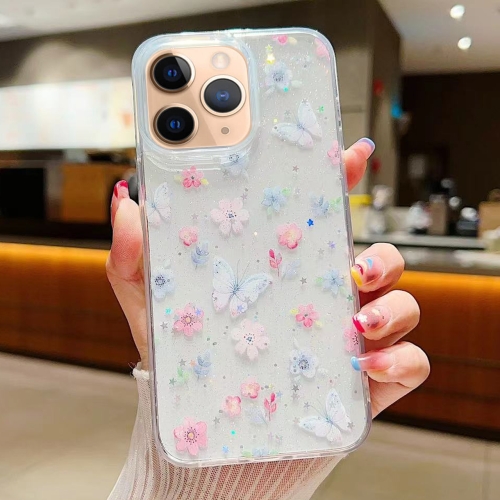 

For iPhone 11 Pro Fresh Small Floral Epoxy TPU Phone Case(D06)