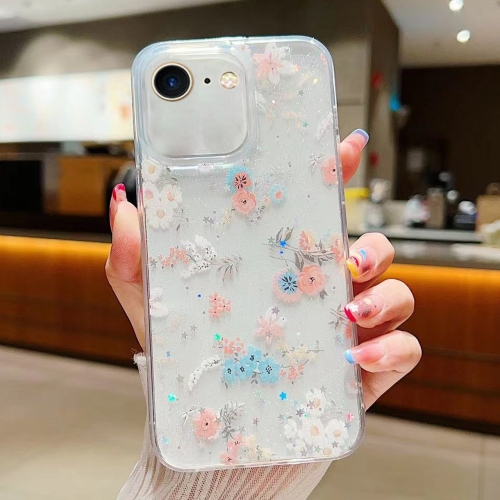 

For iPhone 7 / 8 / SE 2022 Fresh Small Floral Epoxy TPU Phone Case(D01 Beautiful Bouquet)