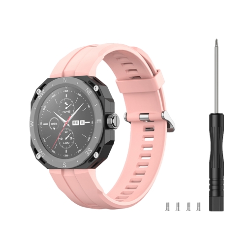 For Huawei Watch GT Cyber Silicone Sports Watch Band(Pink)