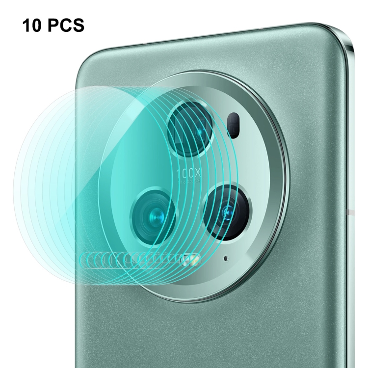 

For Honor Magic5 Pro 10pcs ENKAY Hat-Prince 0.2mm 9H Rear Camera Lens Tempered Glass Film