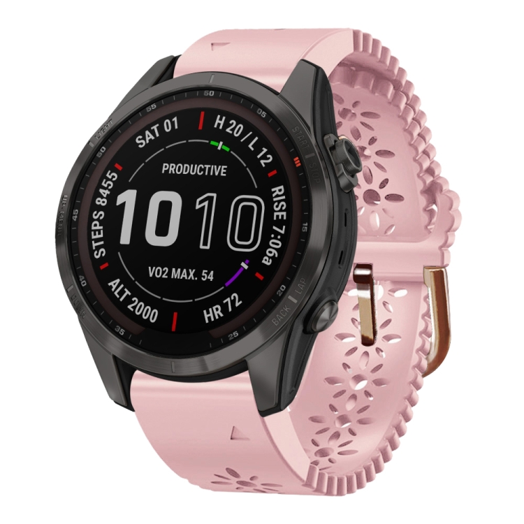 Para Garmin Fenix 7S Sapphire Solar 20 mm Correa de reloj de