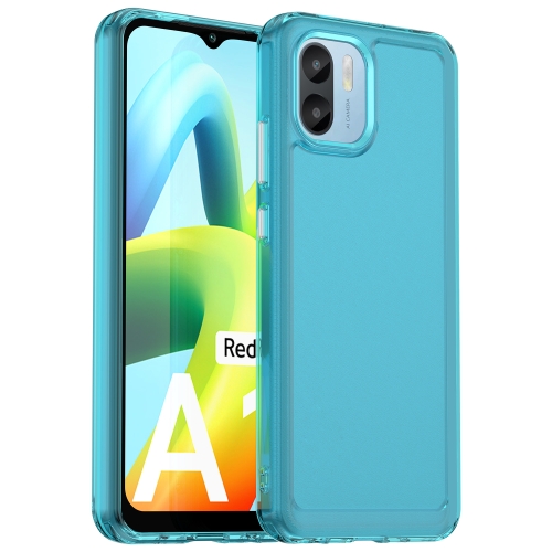 

For Xiaomi Redmi A1 Candy Series TPU Phone Case(Transparent Blue)