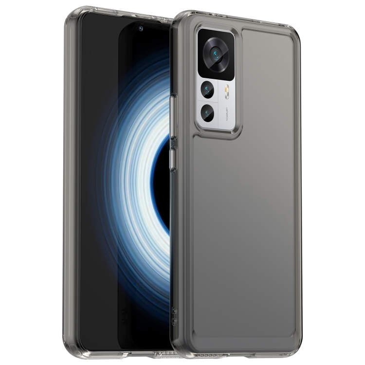 

For Xiaomi 12T Candy Series TPU Phone Case(Transparent Grey)