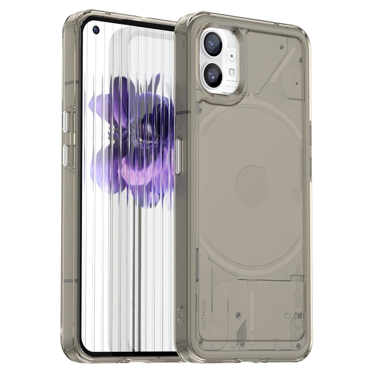 

For Nothing Phone 1 Candy Series TPU Phone Case(Transparent Grey)