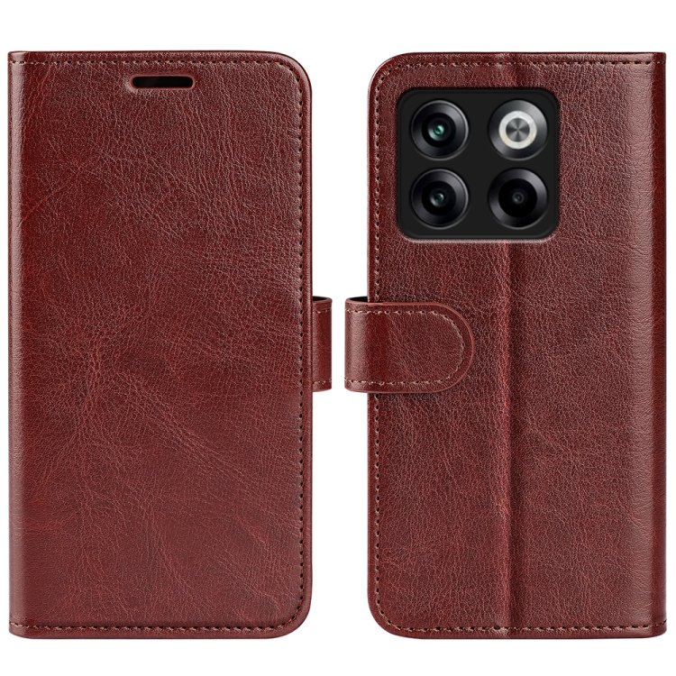 

For OnePlus Ace Pro R64 Texture Leather Phone Case(Brown)