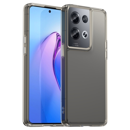 

For OPPO Reno8 Pro India Candy Series TPU Phone Case(Transparent Grey)
