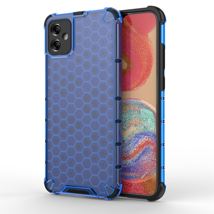 

For Samsung Galaxy A04e 4G Honeycomb Phone Case(Blue)