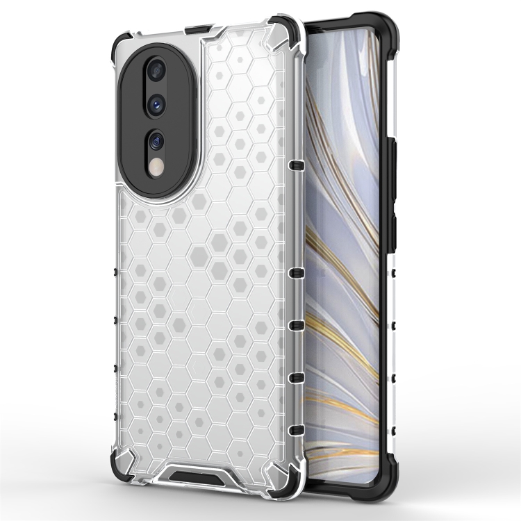 

For Honor 80 Honeycomb Phone Case(White)