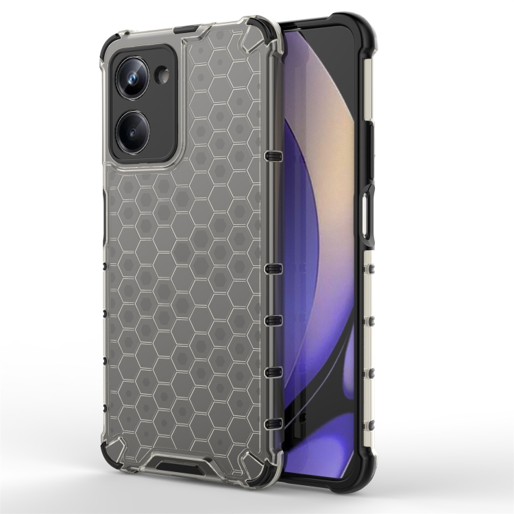 

For Realme 10 Pro 5G Honeycomb Phone Case(Black)