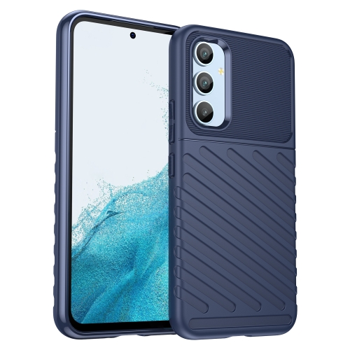 

For Samsung Galaxy A54 5G Thunderbolt Shockproof TPU Protective Soft Phone Case(Blue)