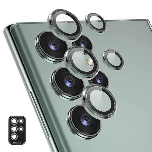 Pour Samsung Galaxy S23 FE 5G ENKAY Hat-Prince 9H Objectif de caméra  arrière Film de verre trempé en alliage d'aluminium (coloré)