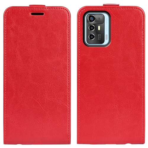 

For ZTE Blade A72 5G R64 Texture Vertical Flip Leather Phone Case(Red)