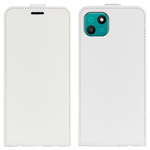 

For Wiko T10 R64 Texture Vertical Flip Leather Phone Case(White)