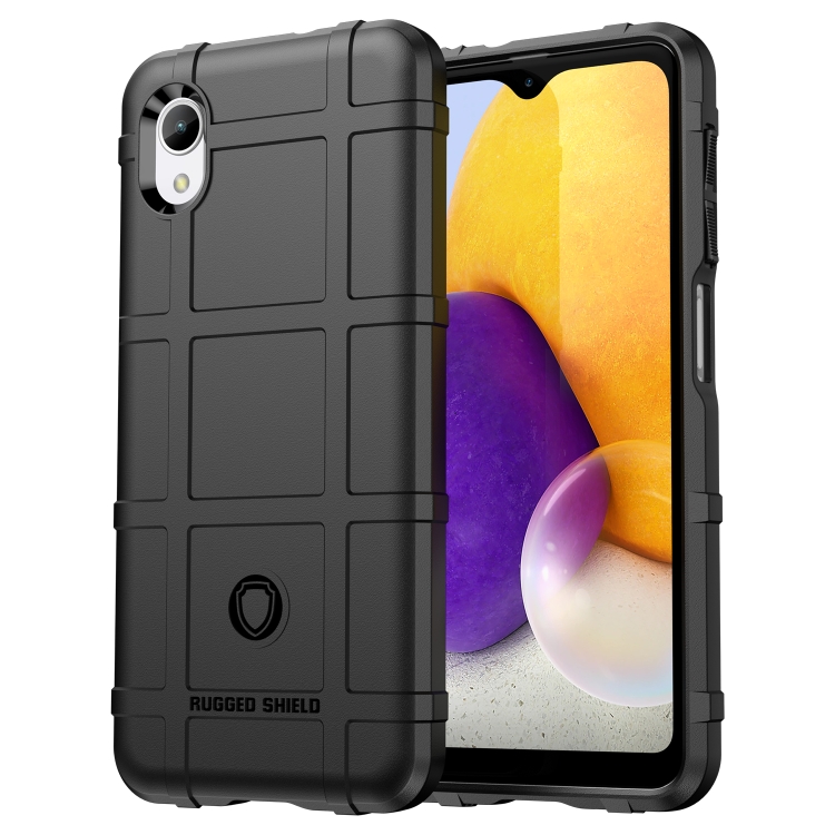 

For Samsung Galaxy A22e Full Coverage Shockproof TPU Phone Case(Black)