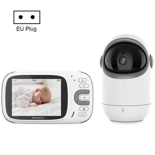 Moniteur bébé SM50 5 pouces caméra sans fil rotative à 360 degrés moniteur  de berceuse interphone