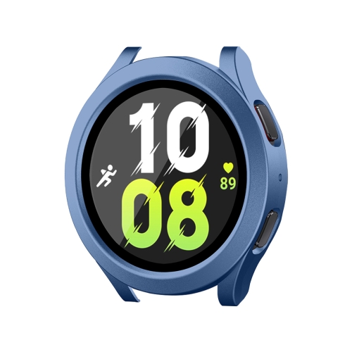 

For Samsung Galaxy Watch4/5 44mm ENKAY Hat-Prince Waterproof Full Coverage PC Frame + 9H Tempered Glass Case(Grey Blue)