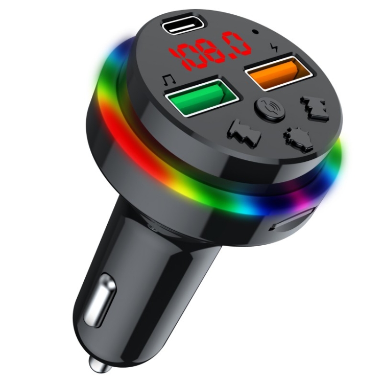 

PDF15 FM Transmitter Bluetooth 5.0 Handsfree Car Kit Audio MP3 Player