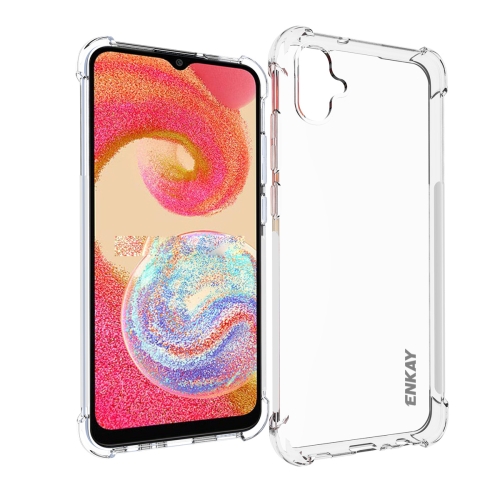 

For Samsung Galaxy A04e 4G ENKAY Hat-Prince Clear TPU Shockproof Phone Case