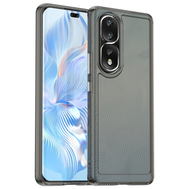 

For Honor 80 Pro Candy Series TPU Phone Case(Transparent Grey)