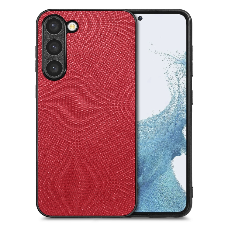 

For Samsung Galaxy S23 5G Flow Color Back Cover Leather Phone Case(Red)