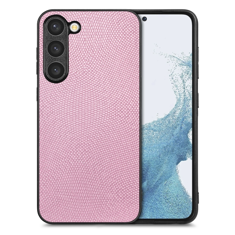 

For Samsung Galaxy S23+ 5G Flow Color Back Cover Leather Phone Case(Pink)