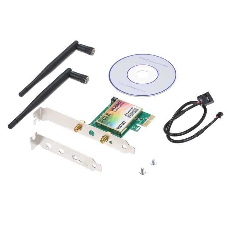 

WIE7265 Dual Band 802.11ac 1167Mbps PCI-e WiFi Adapter + Bluetooth 4.2 WLAN Network Card