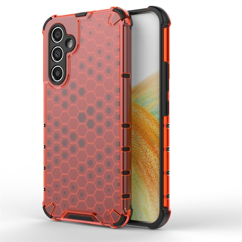 

For Samsung Galaxy A34 5G Honeycomb Shockproof Phone Case(Red)