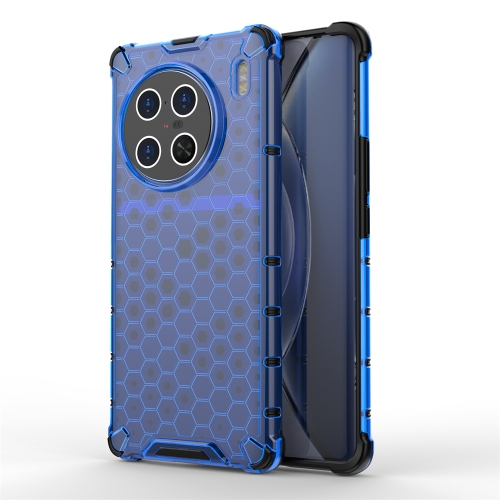 

For vivo X90 Honeycomb Shockproof Phone Case(Blue)