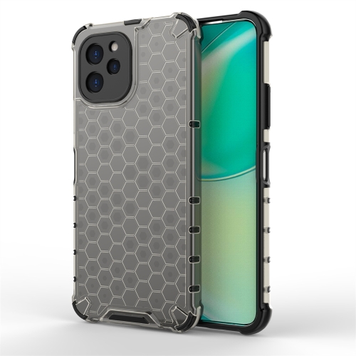 

For Huawei Nova Y61 4G Honeycomb Shockproof Phone Case(Black)