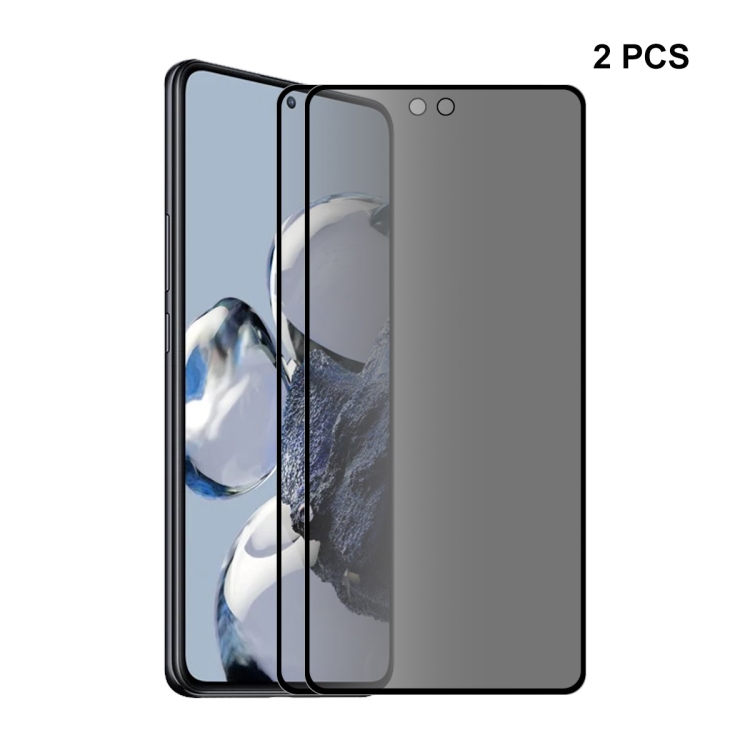 

For Xiaomi 12T / 12T Pro 2pcs ENKAY 28 Degree Anti-peeping Tempered Glass Full Screen Film
