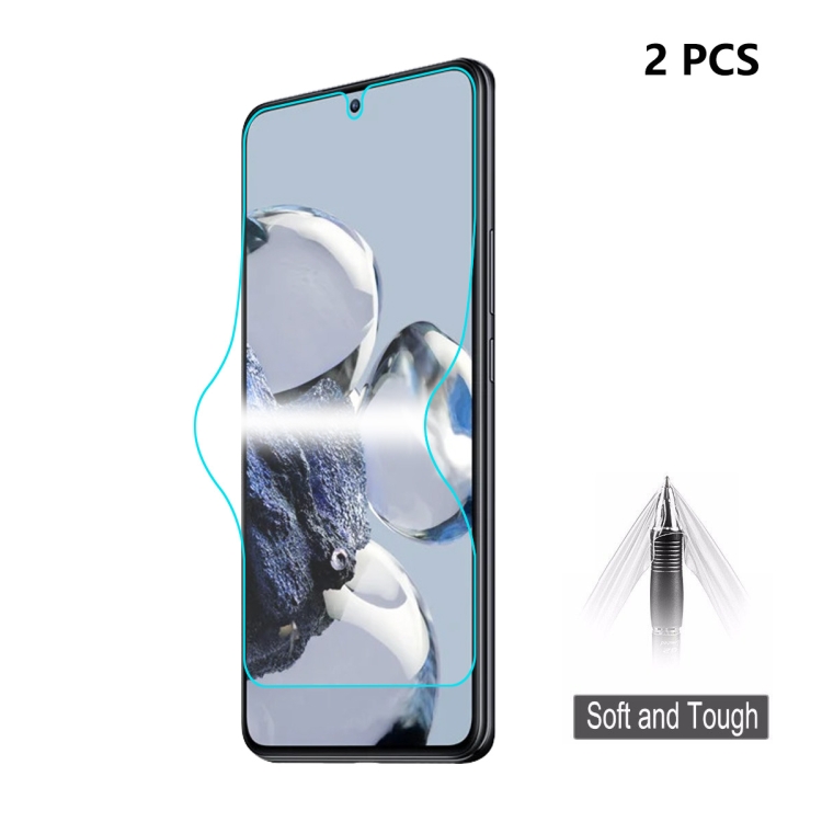 

For Xiaomi 12T / 12T Pro 2pcs ENKAY Hat-Prince Full Glue Explosion-proof Soft Hydrogel Film