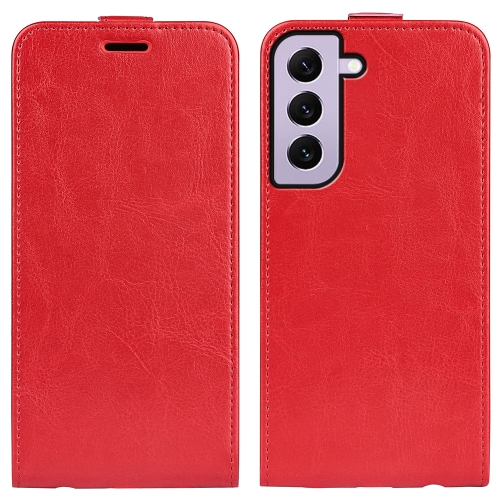 

For Samsung Galaxy S23 5G R64 Texture Vertical Flip Leather Phone Case(Red)
