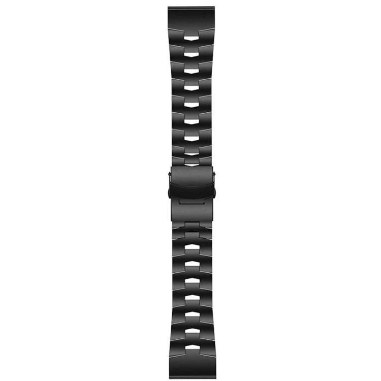

For Garmin Fenix 7 Solar 22mm Titanium Alloy Quick Release Watch Band(Black)