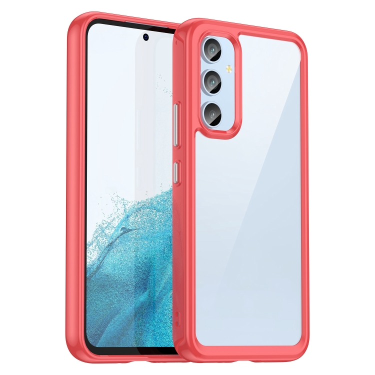 

For Samsung Galaxy A54 5G Colorful Series Acrylic + TPU Phone Case(Red)