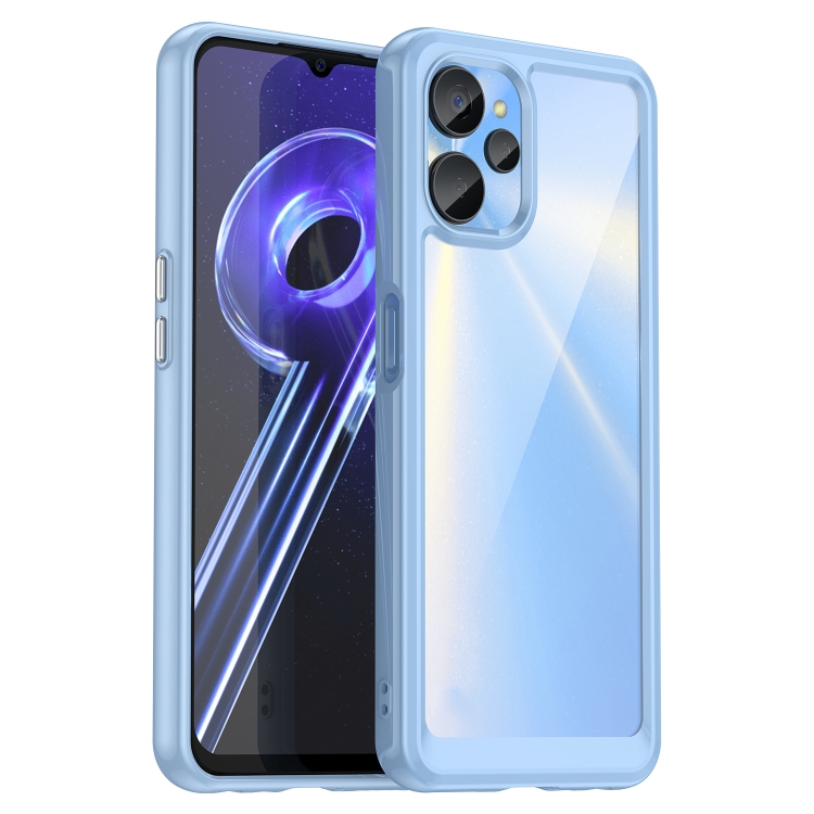 

For Realme 10S 5G Colorful Series Acrylic + TPU Phone Case(Blue)