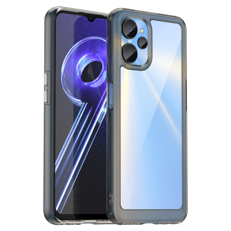 

For Realme 10S 5G Colorful Series Acrylic + TPU Phone Case(Transparent Grey)