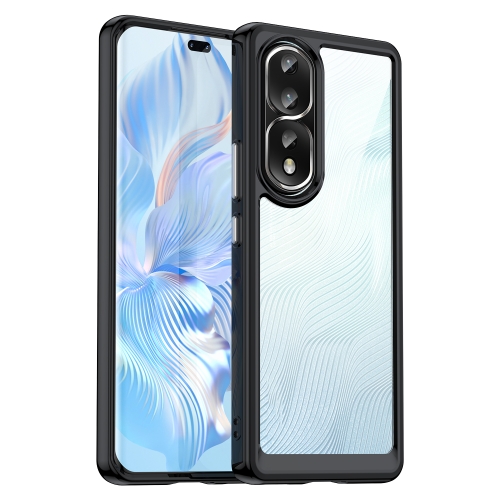 

For Honor 80 Pro 5G Colorful Series Acrylic + TPU Phone Case(Black)