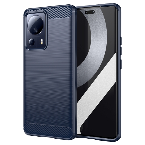 

For Xiaomi Civi 2 Brushed Texture Carbon Fiber TPU Phone Case(Blue)