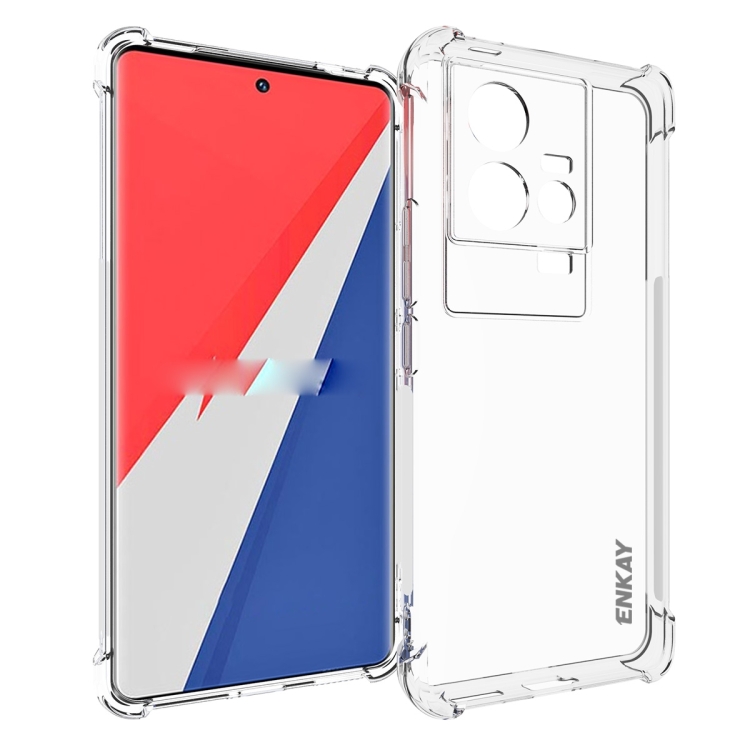 

For vivo iQOO 11 5G ENKAY Transparent TPU Shockproof Phone Case