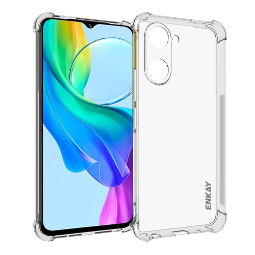 

For vivo Y03 4G ENKAY Hat-Prince Transparent TPU Shockproof Phone Case