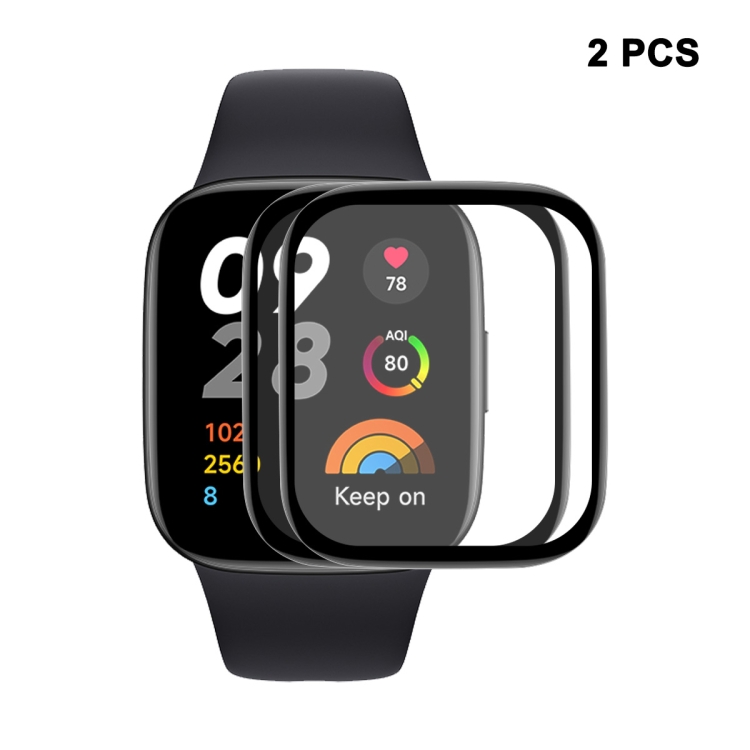 

2 PCS For Redmi Watch 3 ENKAY 3D Full Coverage Soft PC Edge + PMMA HD Screen Protector Film