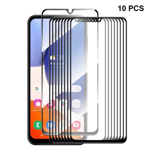 

For Samsung Galaxy A14 5G 10pcs ENKAY Hat-Prince Full Glue 0.26mm 9H 2.5D Tempered Glass Full Film