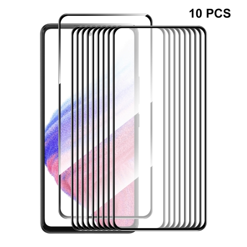 

For Samsung Galaxy A54 5G 10pcs ENKAY Hat-Prince Full Glue 0.26mm 9H 2.5D Tempered Glass Full Film