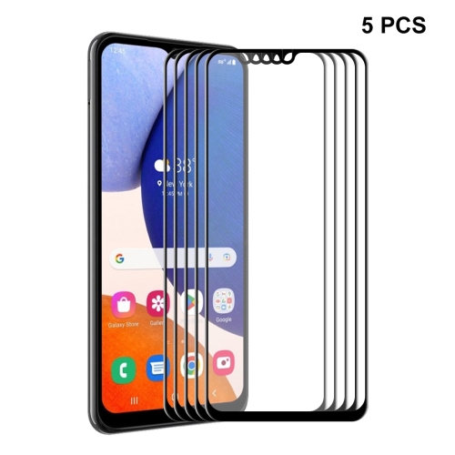 

For Samsung Galaxy A14 5G 5pcs ENKAY Hat-Prince 6D Full Glue Tempered Glass Full Film